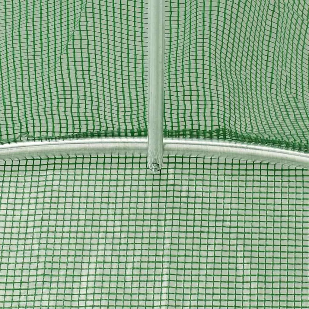 Greenhouse Green 16x6x2.85m Steel Frame PE Cover Durable Weather Resistant Garden Plant House