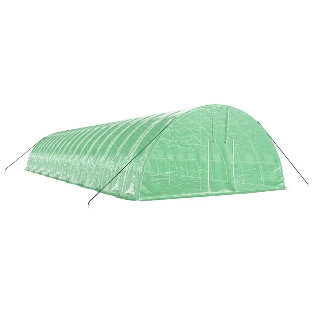 Greenhouse Green 18x6x2.85m Steel Frame UV Resistant Cover