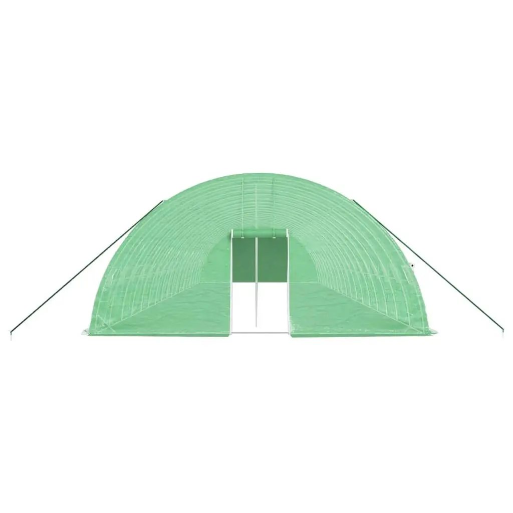 Greenhouse Green 18x6x2.85m Steel Frame UV Resistant Cover