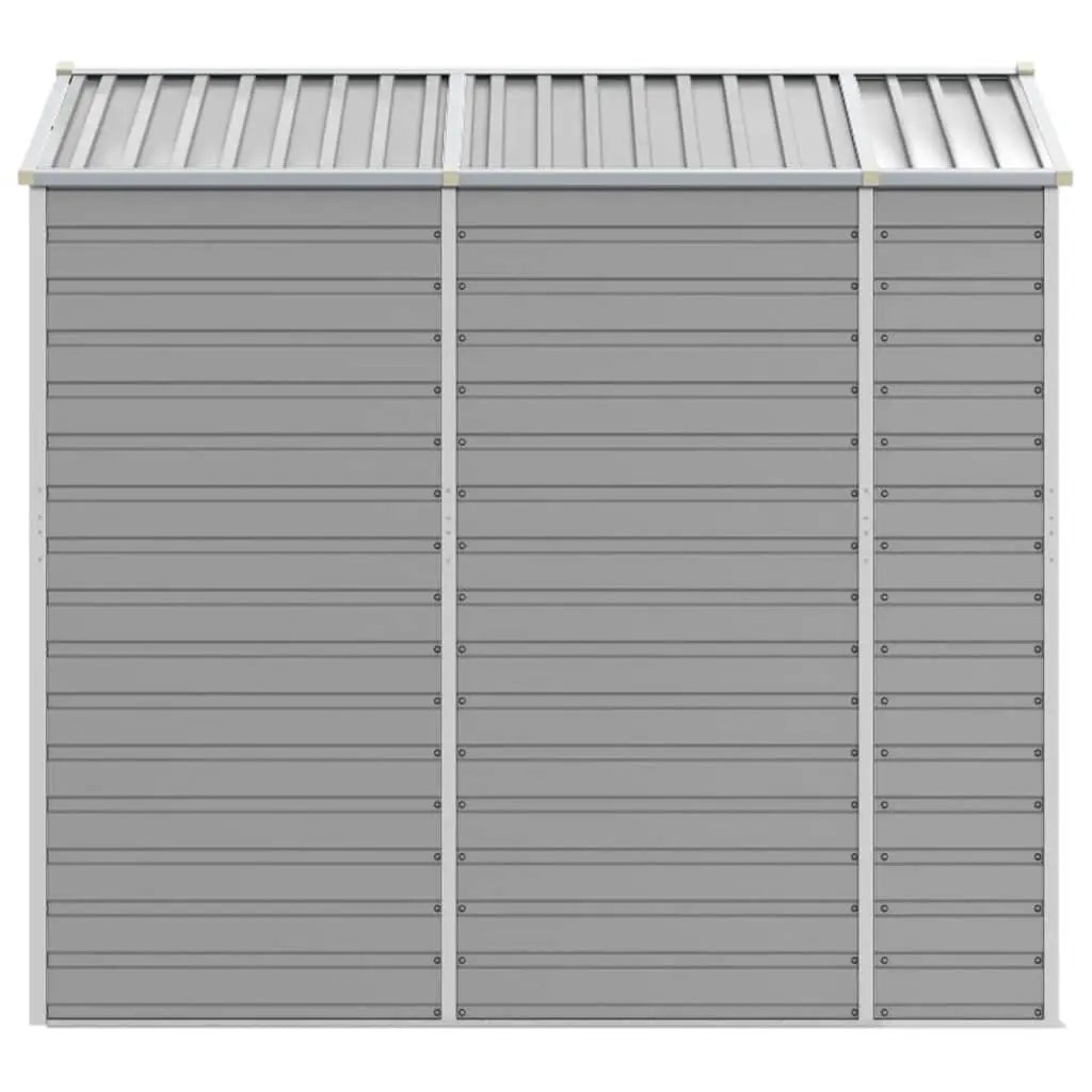 Garden Shed Grey Galvanised Steel 191x215x198cm Durable Outdoor Storage Tool House