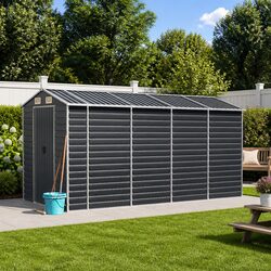 Anthracite Garden Shed