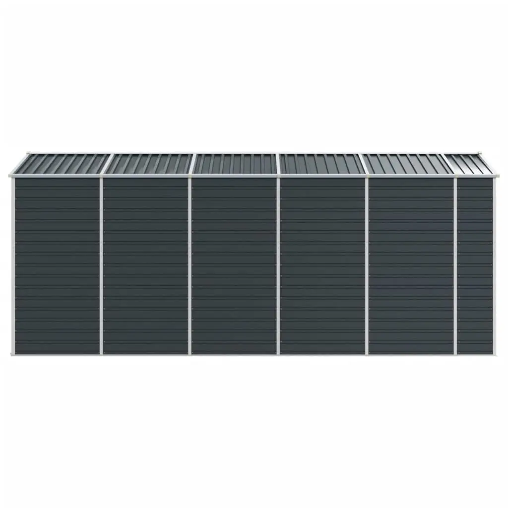 Garden Shed Anthracite 191x470x198 cm Metal Storage Outdoor Tools Equipment