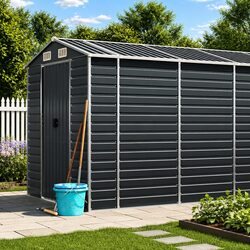 Anthracite Garden Shed
