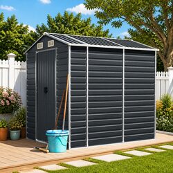 Anthracite Garden Shed 191x980x198cm