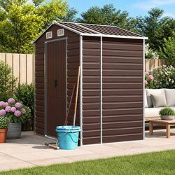 Brown Garden Shed - Concise Design & Quality Storage