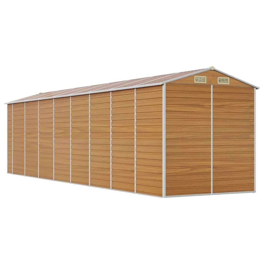 Garden Shed Storage Outdoor Brown Metal Tool House Galvanised Steel