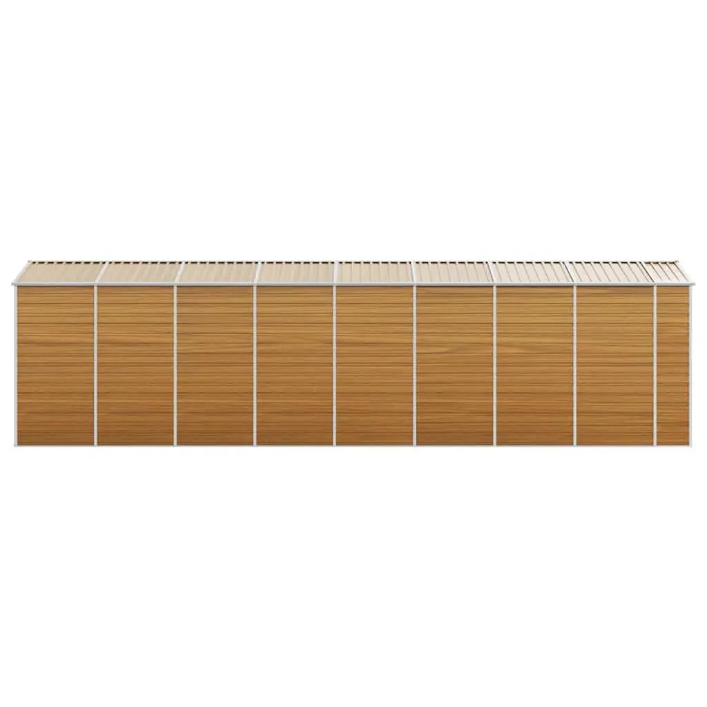Garden Shed Storage Outdoor Brown Metal Tool House Galvanised Steel