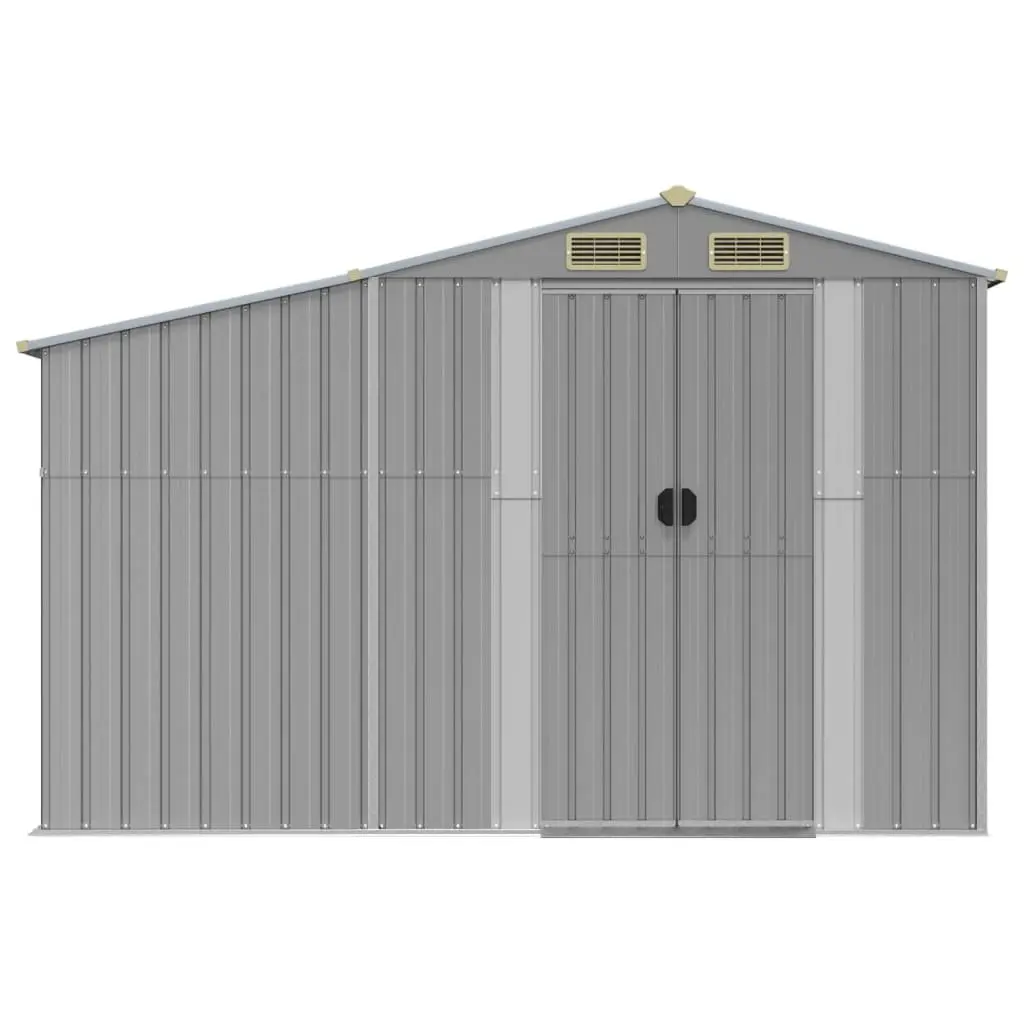 Garden Shed Metal Storage Outdoor Galvanised Steel Grey 277x279x179cm