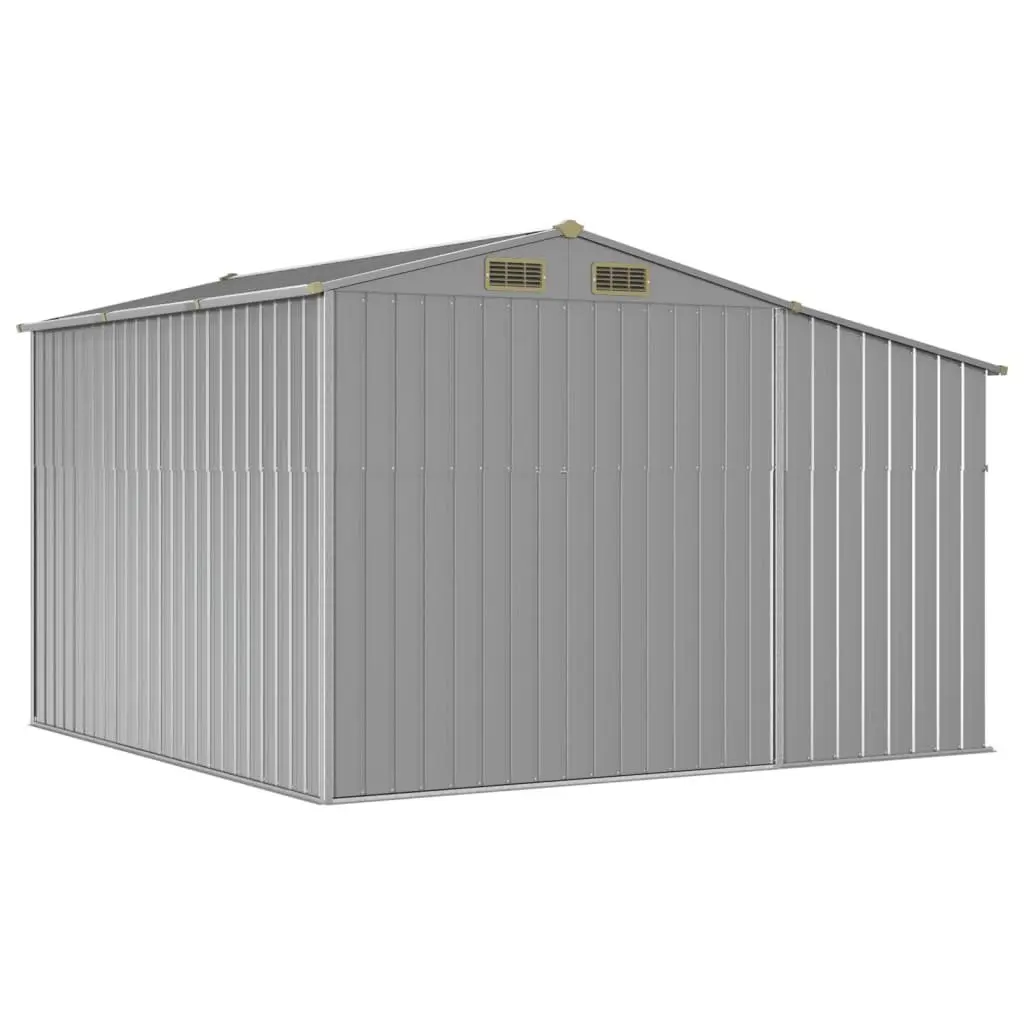 Garden Shed Metal Storage Outdoor Galvanised Steel Grey 277x279x179cm