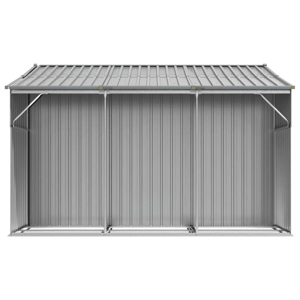 Garden Shed Metal Storage Outdoor Galvanised Steel Grey 277x279x179cm