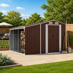Brown Garden Shed 277x279x179cm