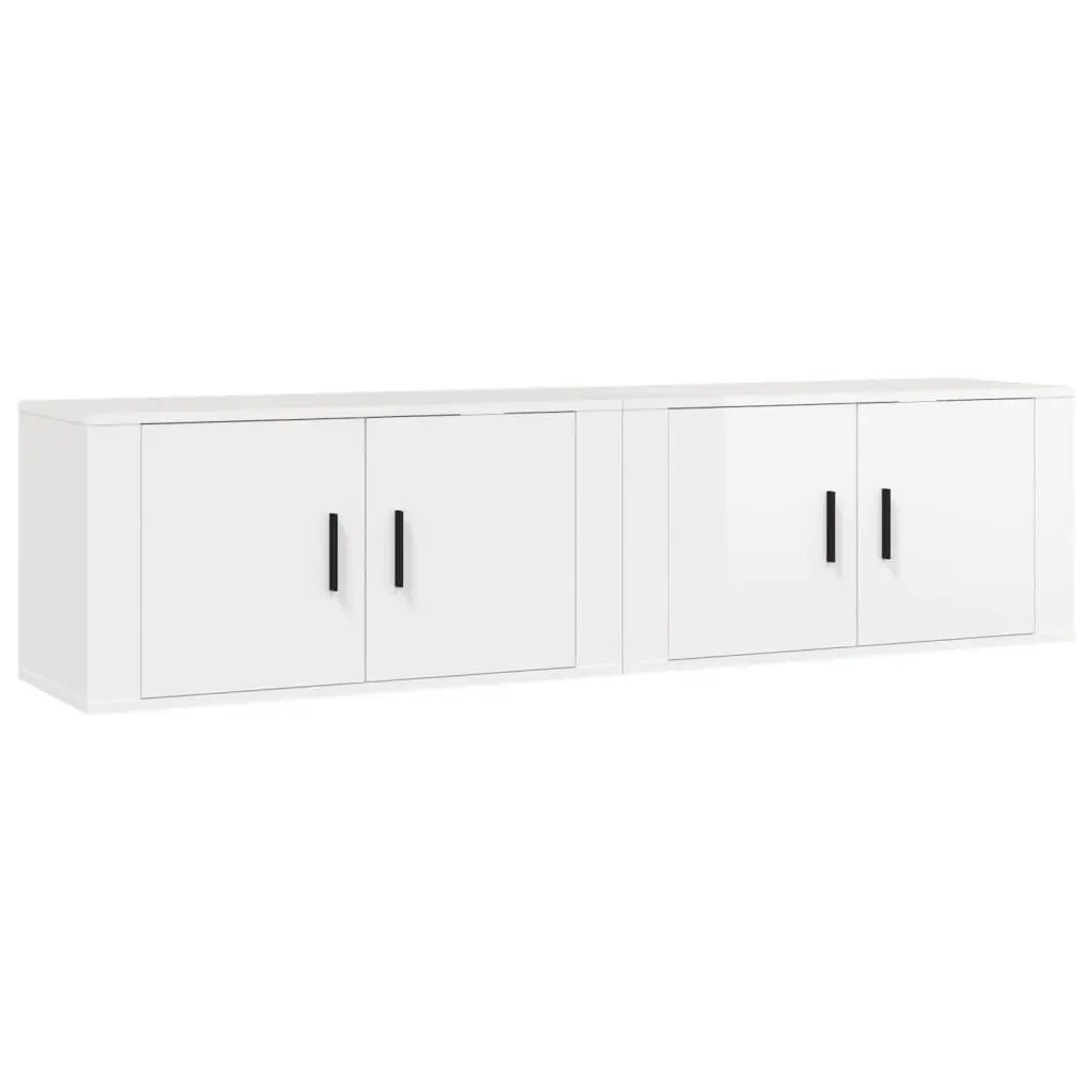 Wall-mounted TV Cabinets 2 pcs for Small Spaces