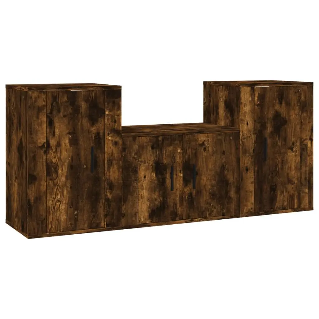 3 Piece Wall-Mounted TV Cabinet Set