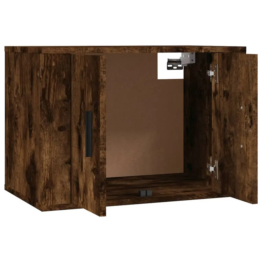 Wall-Mounted TV Cabinet Units in Brown