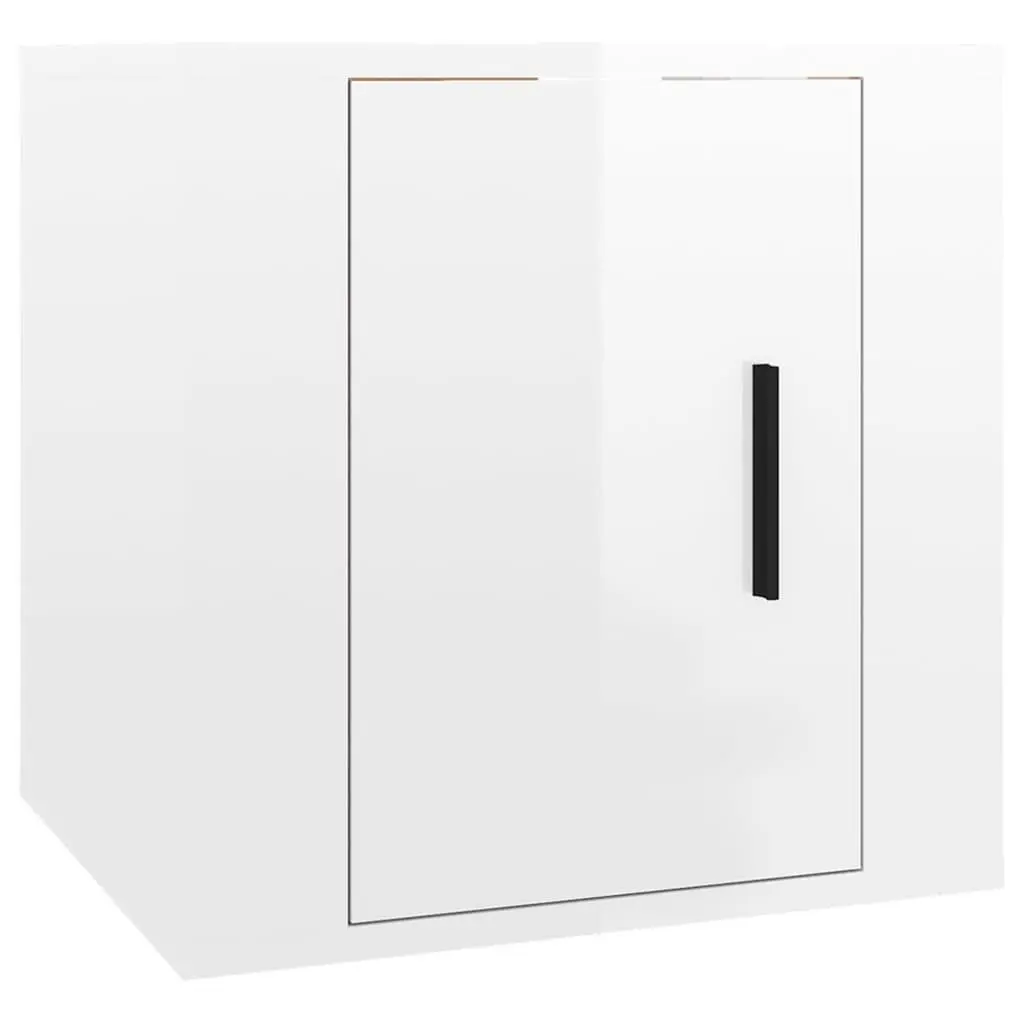 Wall-Mounted TV Cabinet Set for Media Storage