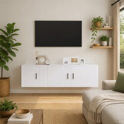 Efficient 2-Piece Wall-Mounted TV Cabinet Set for Your Space