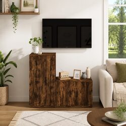 Wall-Mounted TV Cabinet Set - Durable and Efficient