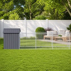 Efficient Dog House with Extended Run for Pets