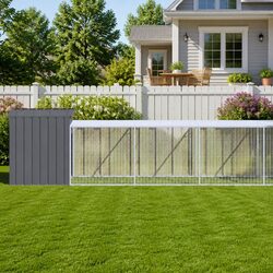 Compact Chicken Cage with Run - Quality Design 110x609x110 cm