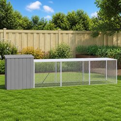 Compact Chicken Cage with Run for Small Animals