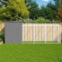 Compact and Sturdy Dog House with Extended Run