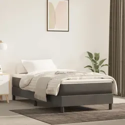King Single Grey Velvet Bed Frame — Simple Yet Elegant
