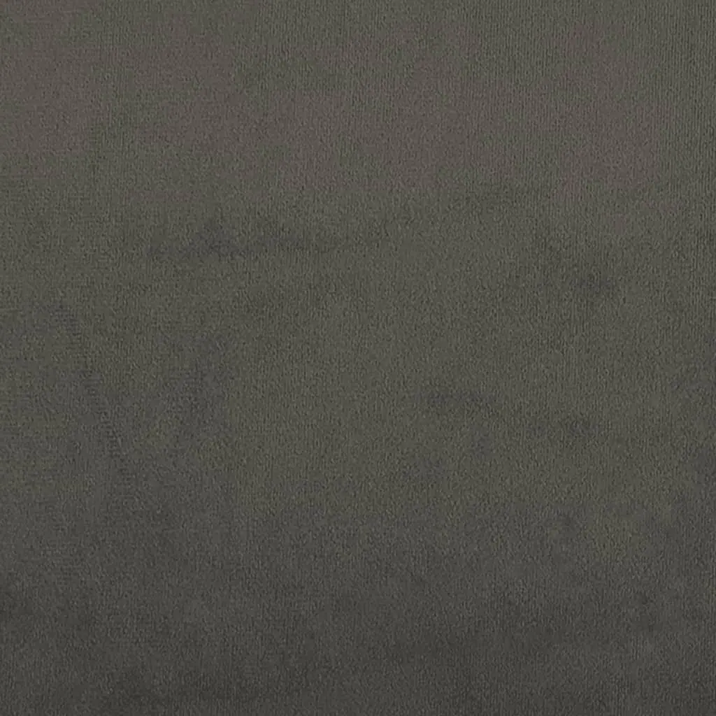 Box Spring Bed Frame Grey King Single Velvet Upholstered Plywood Slats