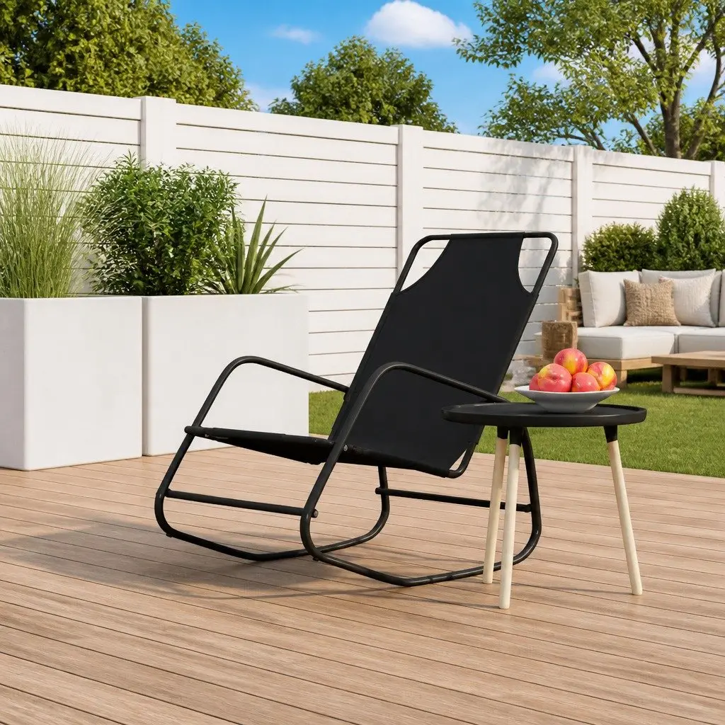 Rocking Sun Lounger for Outdoor Relaxation