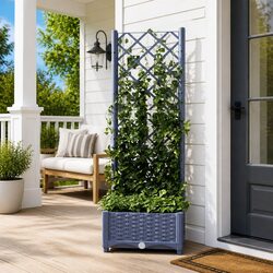 Garden Planter with Trellis for Climbing Plants