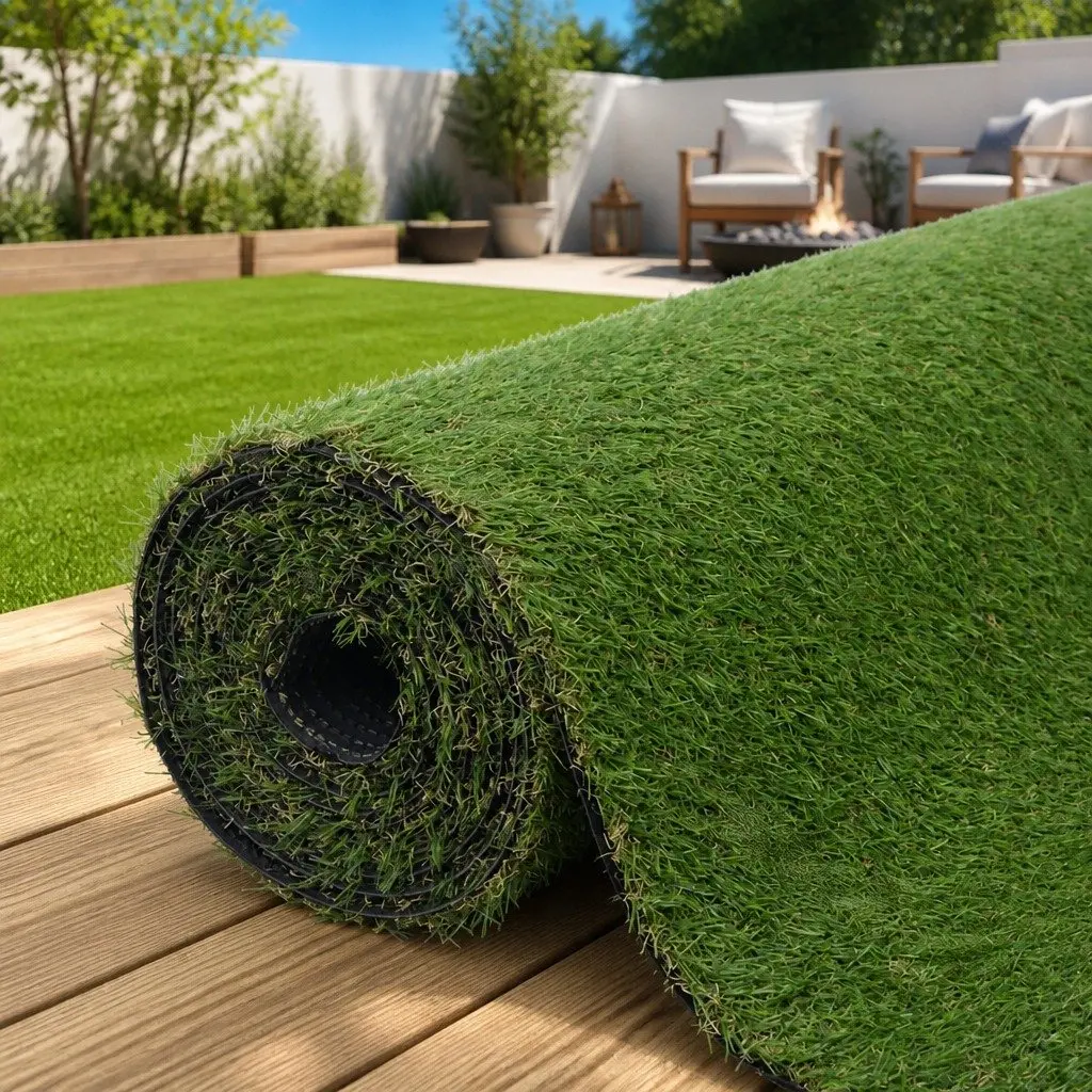 Artificial Grass Lawn 1x8m 20mm High Green Indoor Outdoor Garden Patio