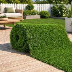 Compact 1x8m 30mm Artificial Grass for Your Garden