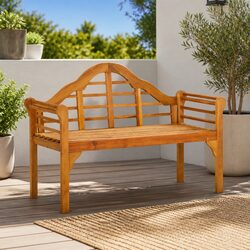 Compact and Sturdy 125cm Acacia Garden Bench