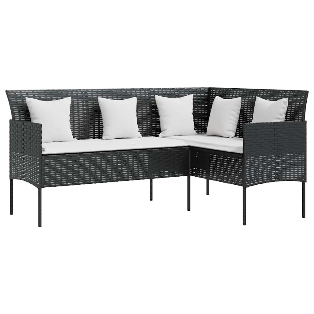 5 Piece L-Shaped Outdoor Sofa Set Patio Garden Lounge Furniture with Cushions