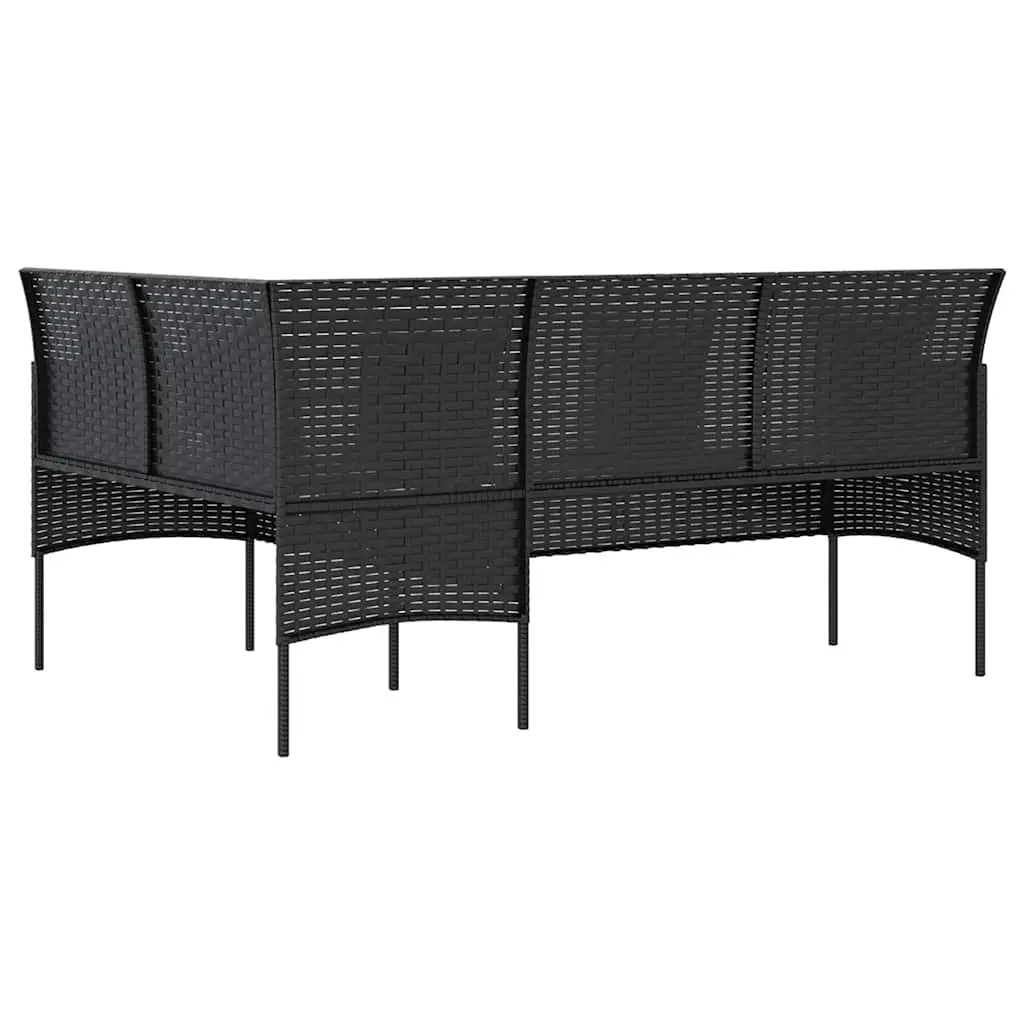 5 Piece L-Shaped Outdoor Sofa Set Patio Garden Lounge Furniture with Cushions
