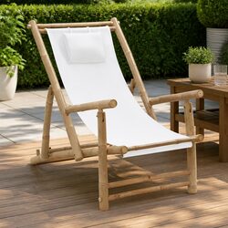 Adjustable Outdoor Bamboo Chair