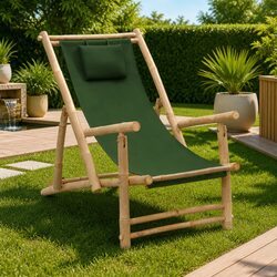 Adjustable Bamboo Deck Chair
