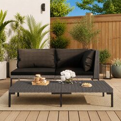 Half Round Poly Rattan Sofa: Compact and Stylish