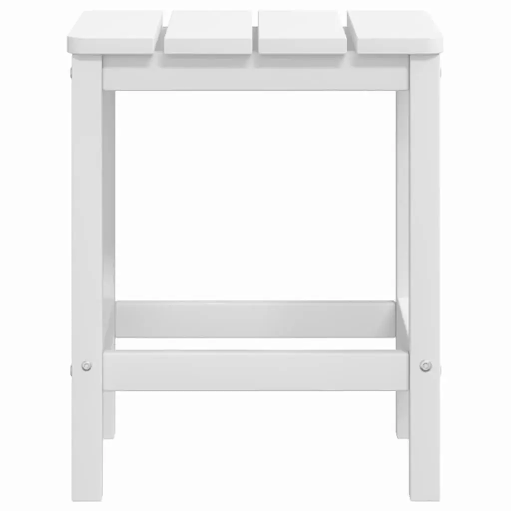 Adirondack Garden Side Table Outdoor Patio Furniture White 38x38x46cm