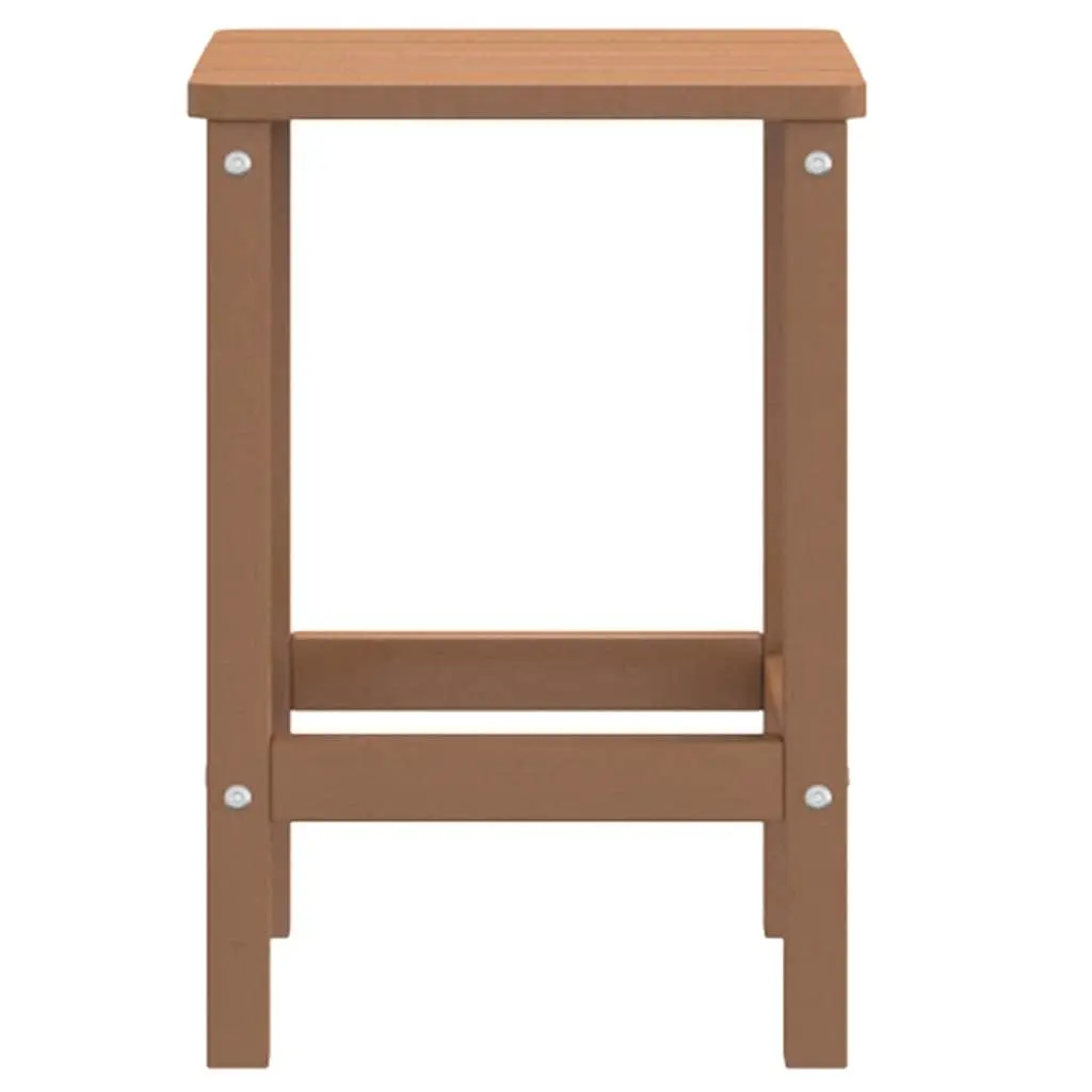 Adirondack Garden Side Table Brown Outdoor Patio Furniture Weather Resistant