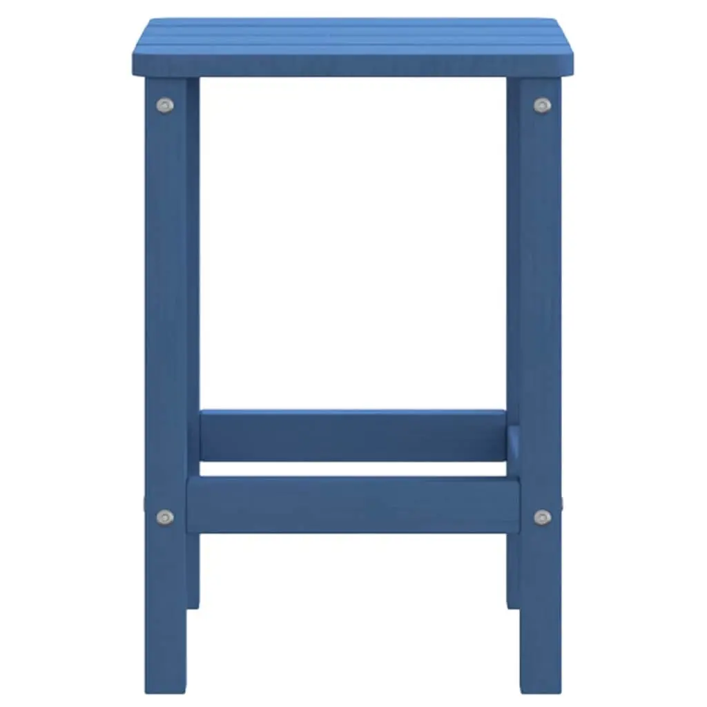 Adirondack Side Table Blue Outdoor Small Accent Weather-resistant
