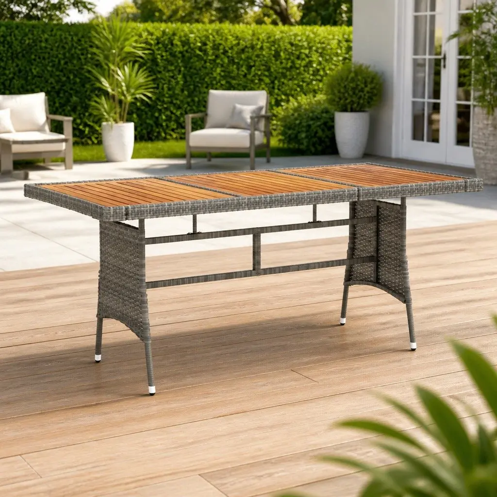 Grey Dining Table for Outdoor Spaces