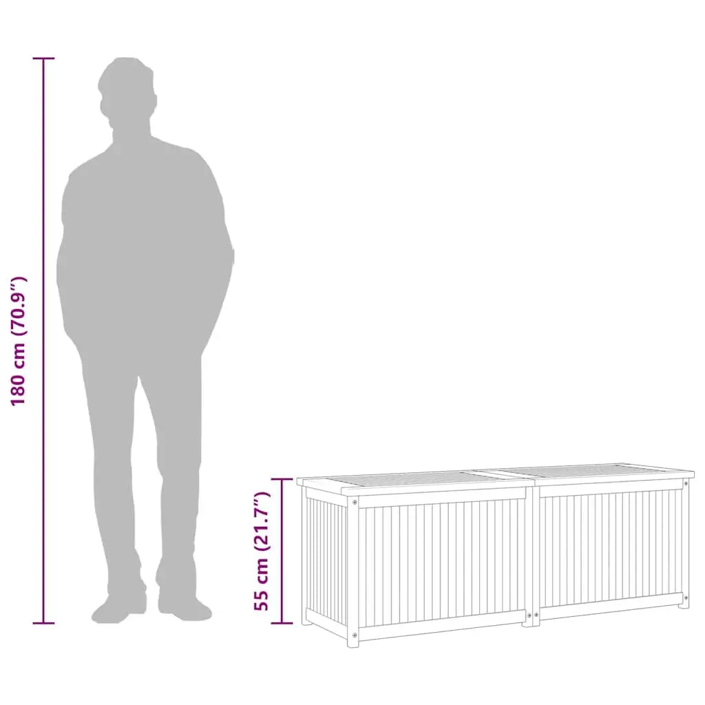 Garden Storage Box 150x50x55 cm
