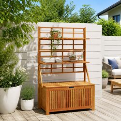 Outdoor Storage Box with Trellis