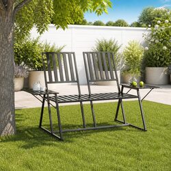 2-Seater Garden Bench for Outdoors