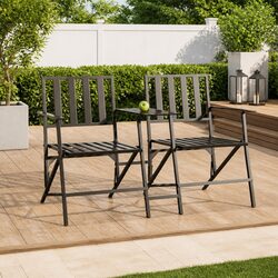 Folding 2-Seater Garden Bench for Outdoor Use
