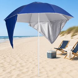 215cm Beach Parasol with Side Walls