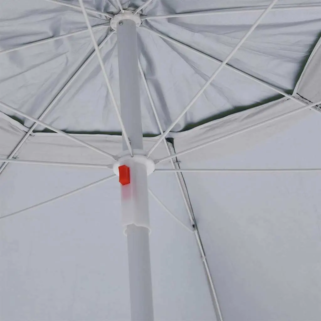 Beach Parasol Green 215cm Detachable Side Walls Outdoor Sun Shelter Garden Shade