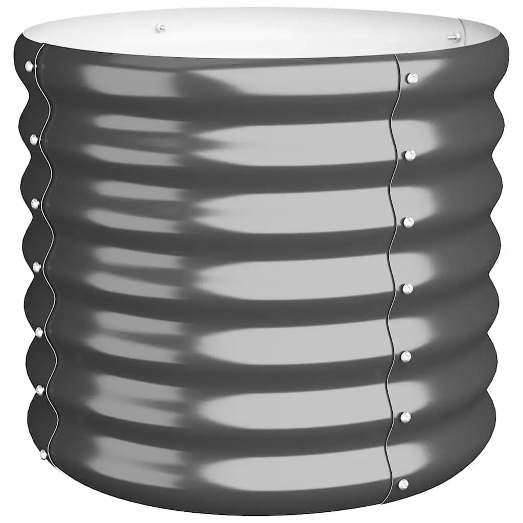 Garden Planter Pot Raised Bed Anthracite Galvanised Steel Outdoor Patio Balcony