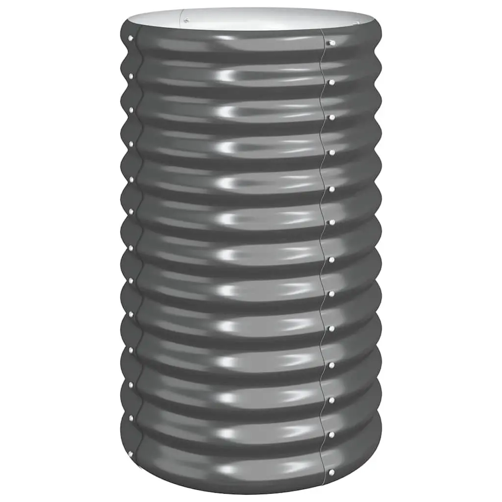 Garden Planter Anthracite 40x40x68 cm Steel Weather-resistant Durable Flower Pot