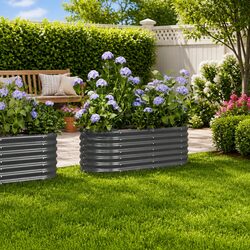 Compact Raised Garden Bed with Durable Design